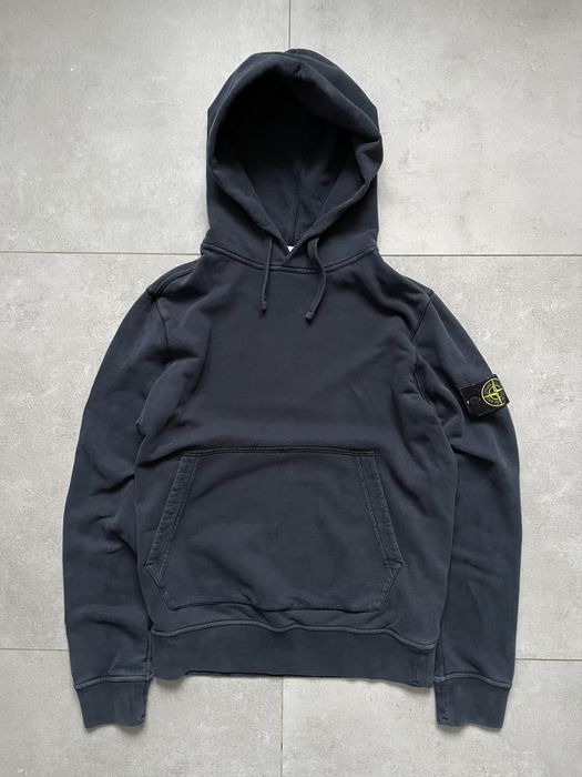 Stone Island STONE ISLAND NAVY HOODIE NO BADGE PATCH Grailed