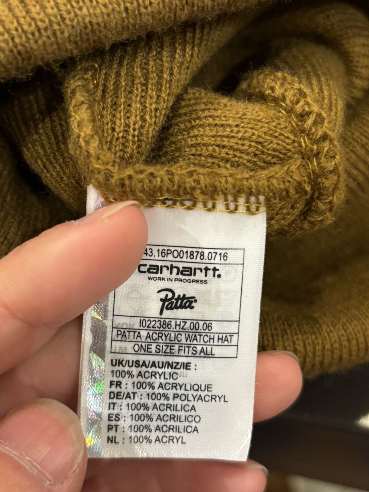 Carhartt Carhartt x Patta Beanie Size ONE SIZE - 4 Thumbnail