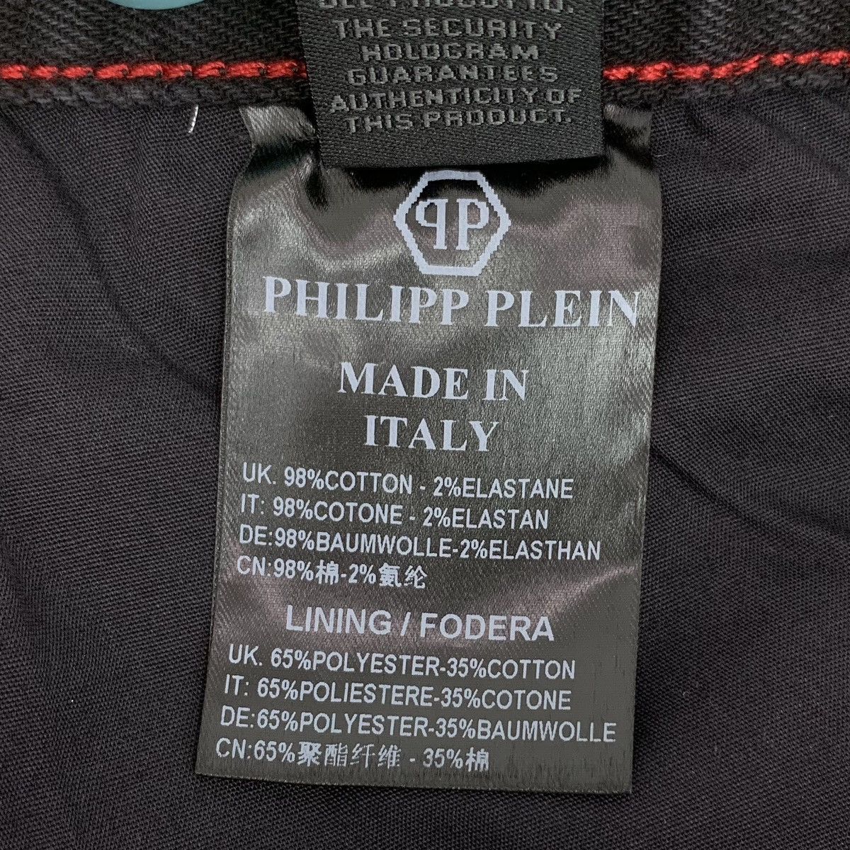 Philipp Plein Philipp Plein Black Skull Cotton Denim Shorts K26WX Size US 33 - 8 Thumbnail