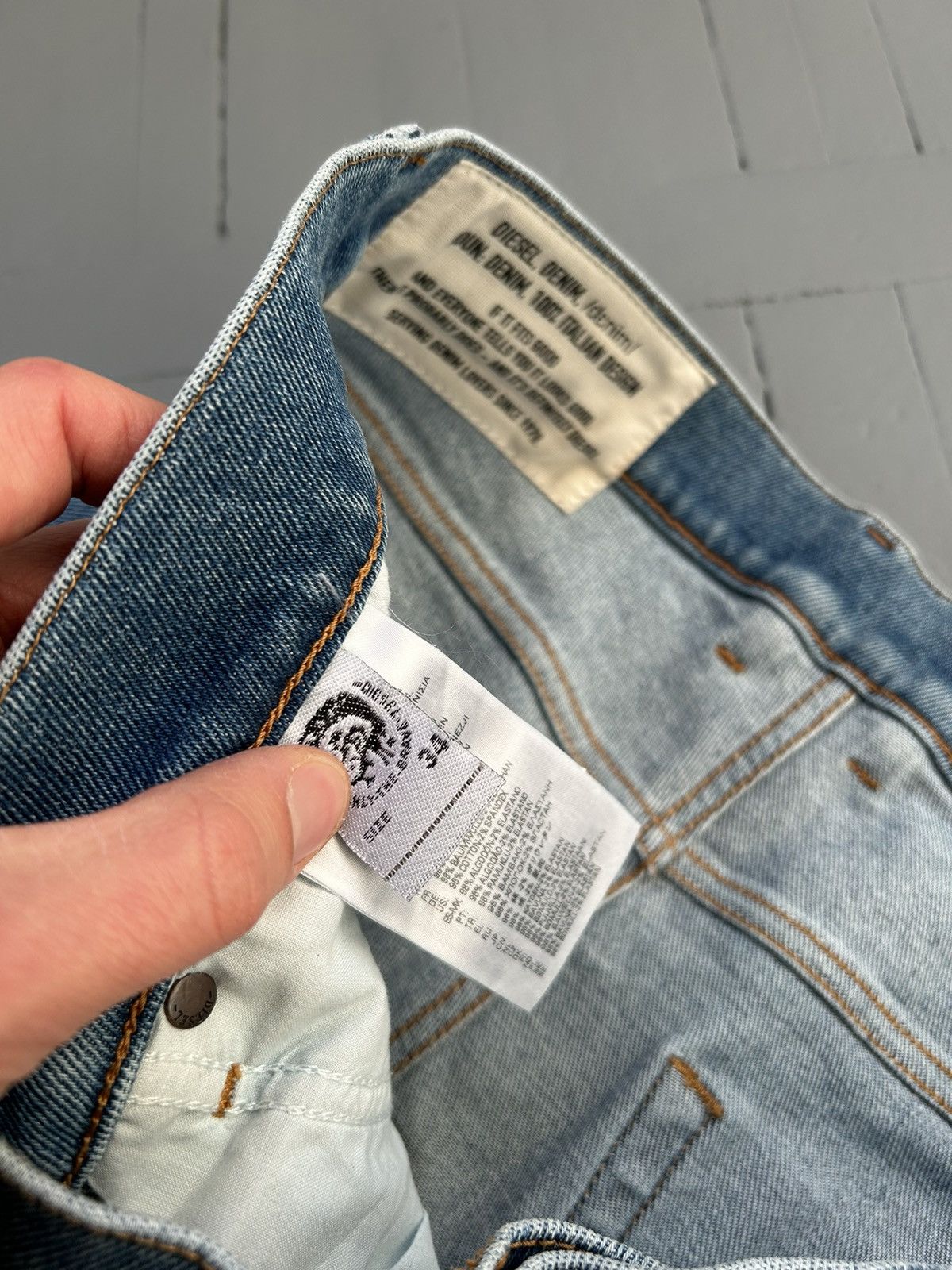 Designer × Diesel Diesel Y2K jeans pants 34/32 Size US 34 / EU 50 - 5 Thumbnail