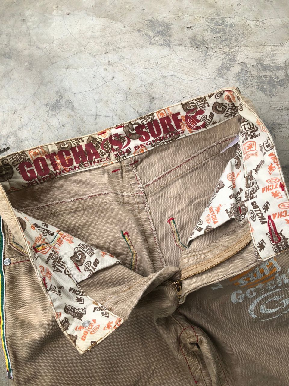 Gotcha × Vintage Vintage Gotcha Duck Canvas Surf Style Rasta Jeans Size US 30 / EU 46 - 10 Thumbnail