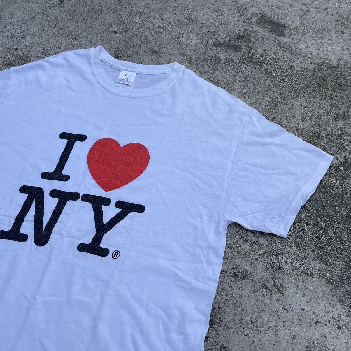 Vintage Vintage 90s I Love NY Sun Faded Graphic Tee Americana Boxy M Size US M / EU 48-50 / 2 - 4 Thumbnail