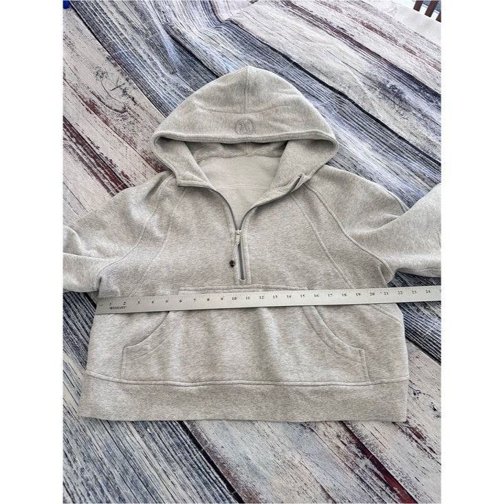 Lululemon Lululemon Cropped Scuba Half Zip Hoodie in Heathered Gray Size M / US 6-8 / IT 42-44 - 8 Thumbnail