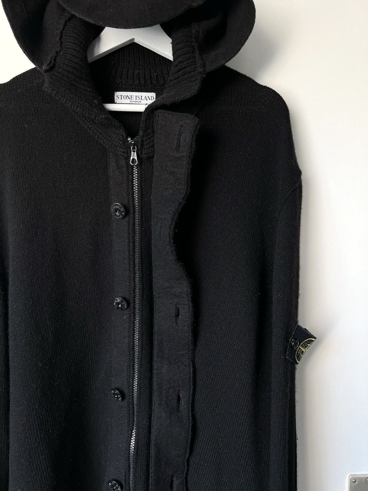 Stone Island × Vintage Stone Island Vintage Wool Zip Sweater Size US XXL / EU 58 / 5 - 8 Thumbnail