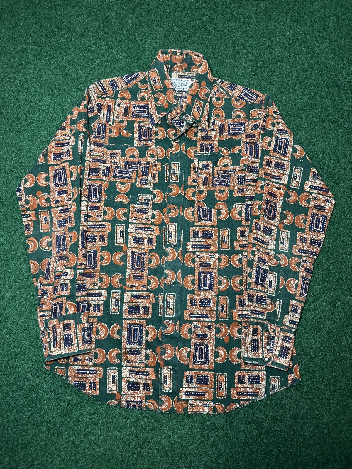 Panhandle Slim Vintage 70s Western Trends Hippie Cowboy Pearl Snap Shirt Size US M / EU 48-50 / 2 - 1 Thumbnail