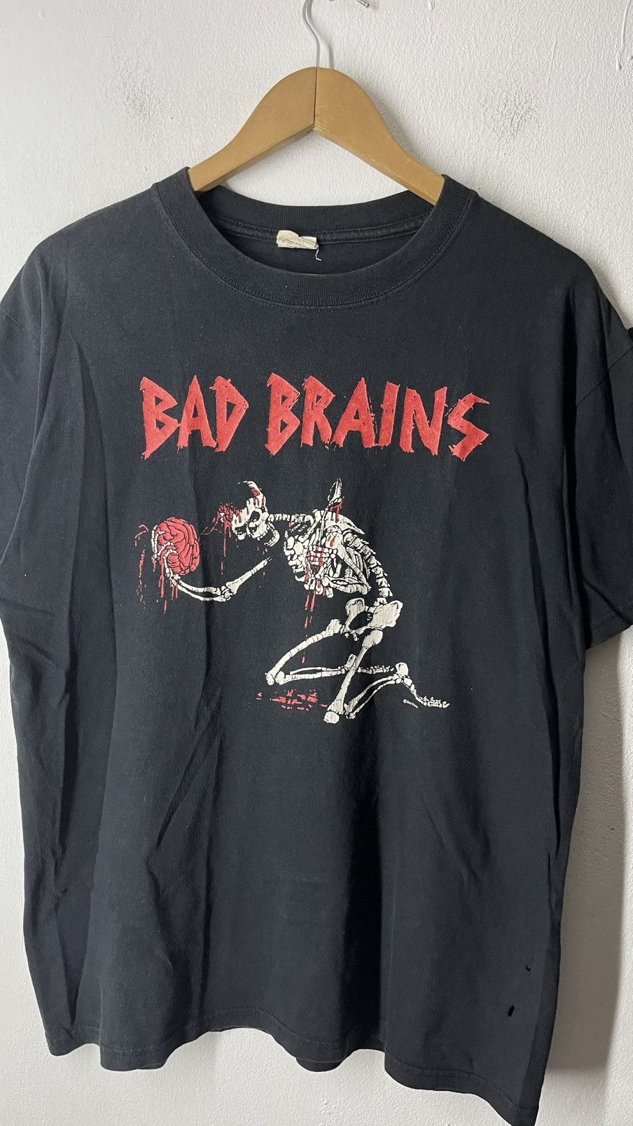 Band Tees VINTAGE BAD BRAINS SKELETON PUNK TEE Size US L / EU 52-54 / 3 - 4 Thumbnail