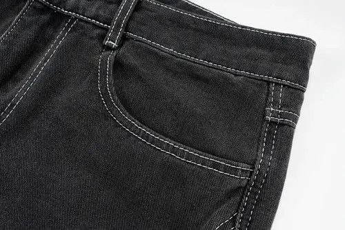 VIBE Y2k Washed Gradient Hombre Loose Flared Jeans Trousers Size US 30 / EU 46 - 7 Thumbnail