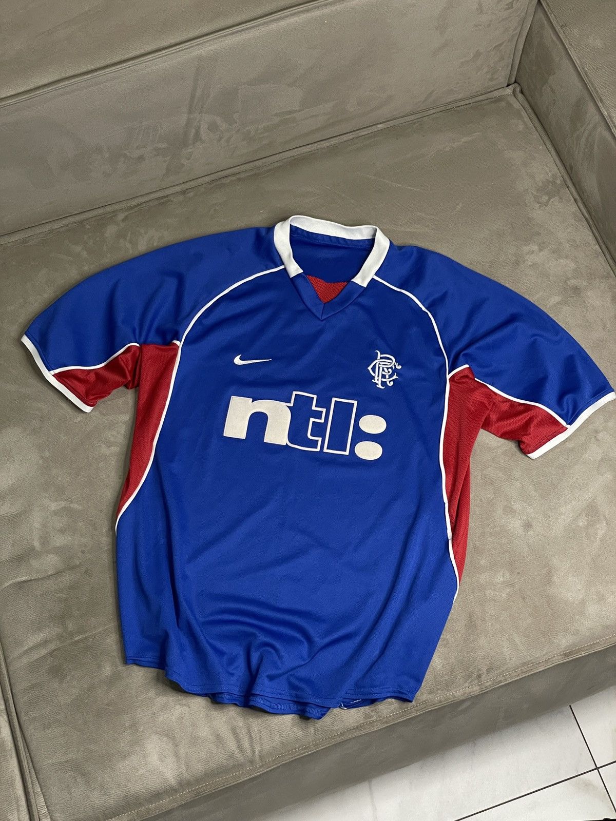 Nike × Soccer Jersey × Vintage 🔥VERY RARE Vintage Nike Rangers NTL ...