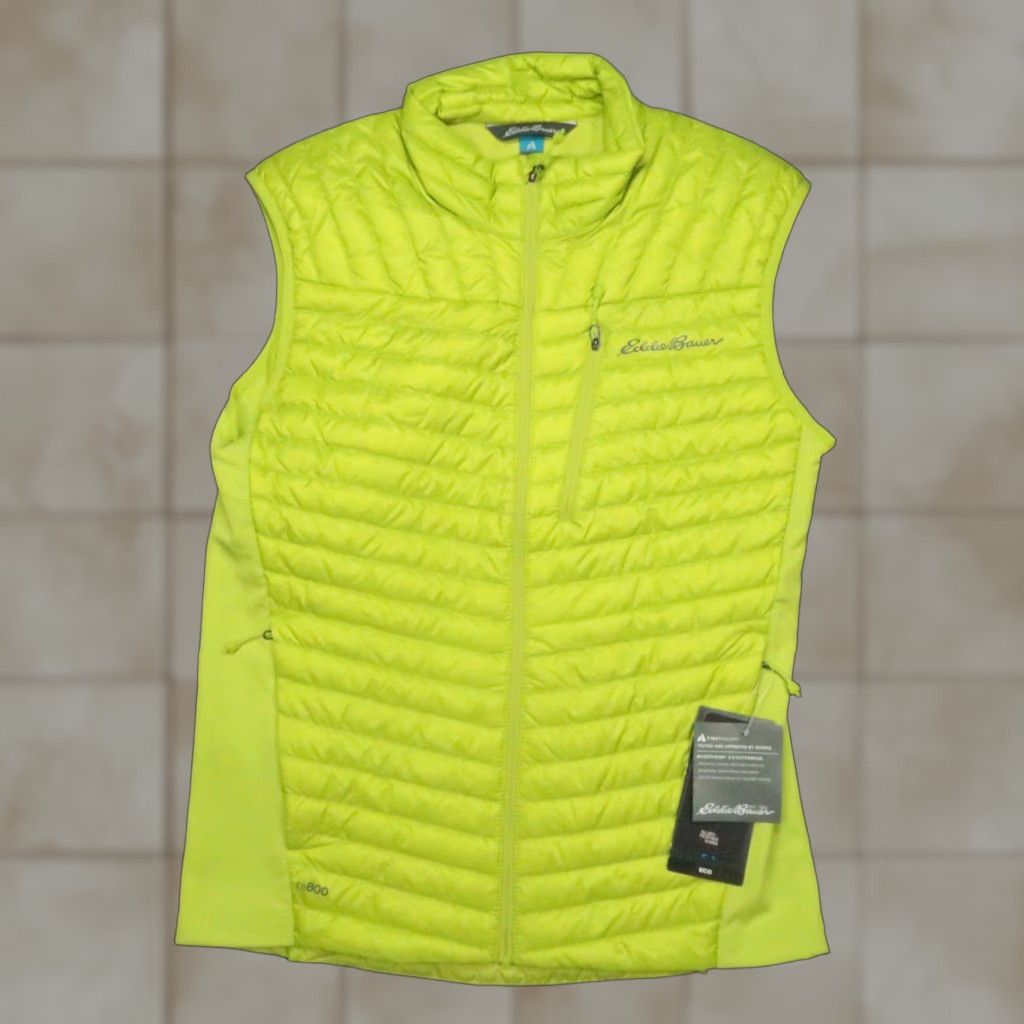 Eddie Bauer Eddie Bauer Vest Mens Medium Yellow First Ascent Microtherm 2.0 Puffer 800 Down Size US M / EU 48-50 / 2 - 1 Thumbnail