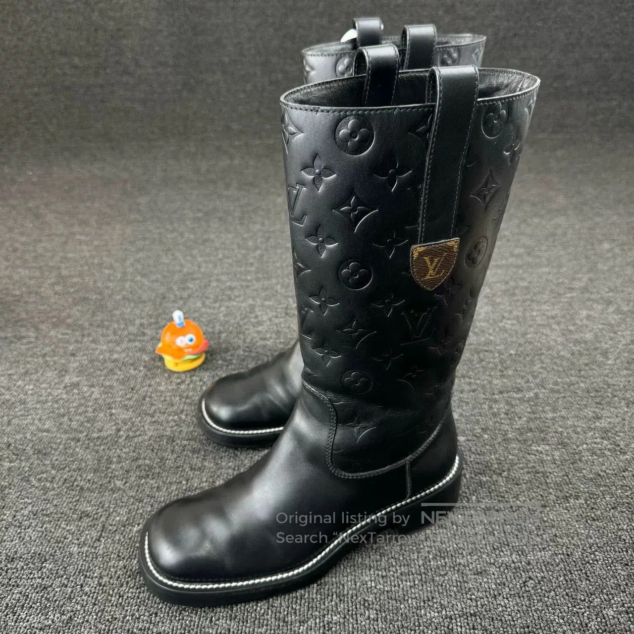 Louis Vuitton louis vuitton embossed pattern knight boots. Size US 7 / IT 37 - 1 Thumbnail
