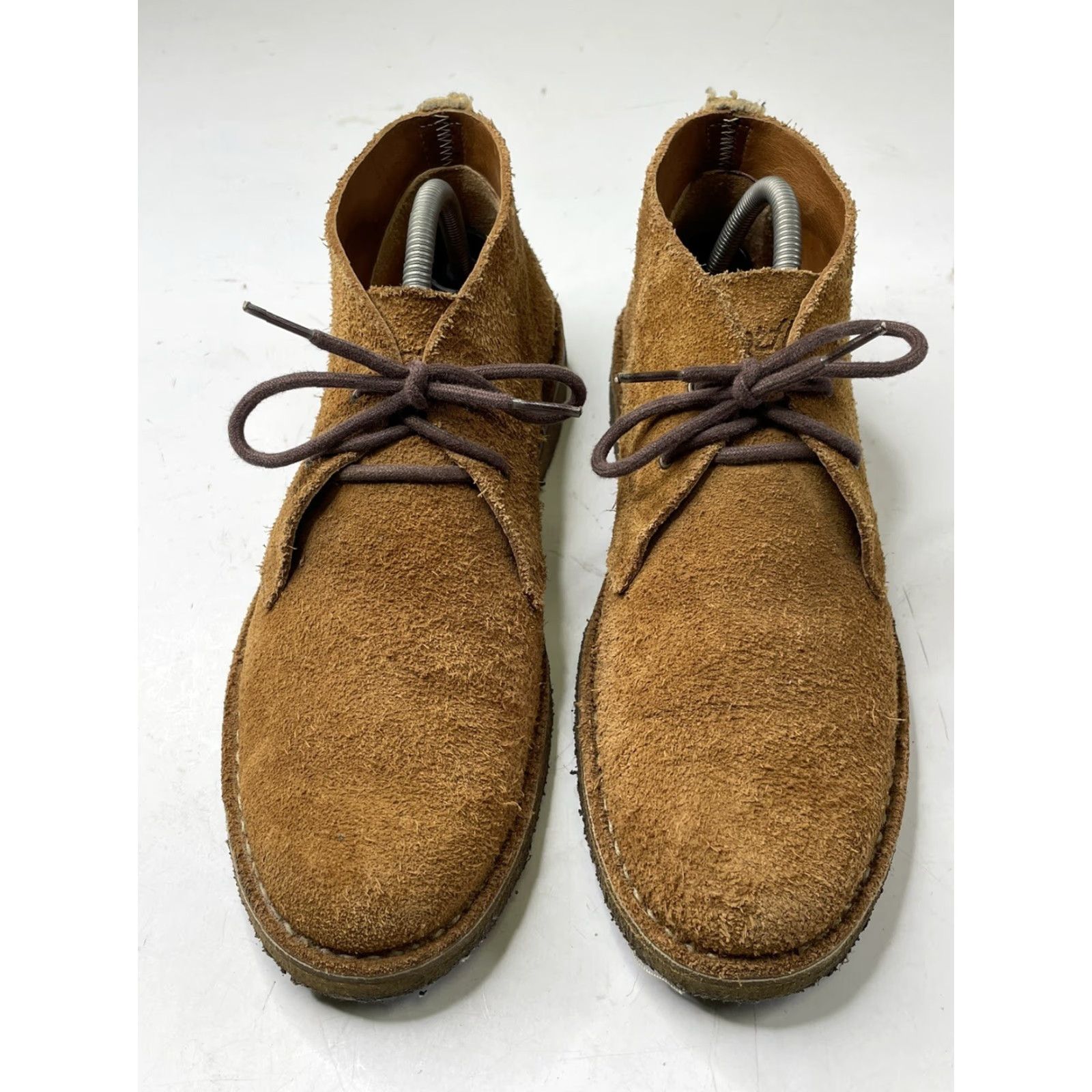 Vintage Astroflex Chukka Boot Mens 8 41 Brown Suede Leather Gum Soles Italy Leather Upper Mid-Moderate Wear Size US 8 / EU 41 - 5 Thumbnail