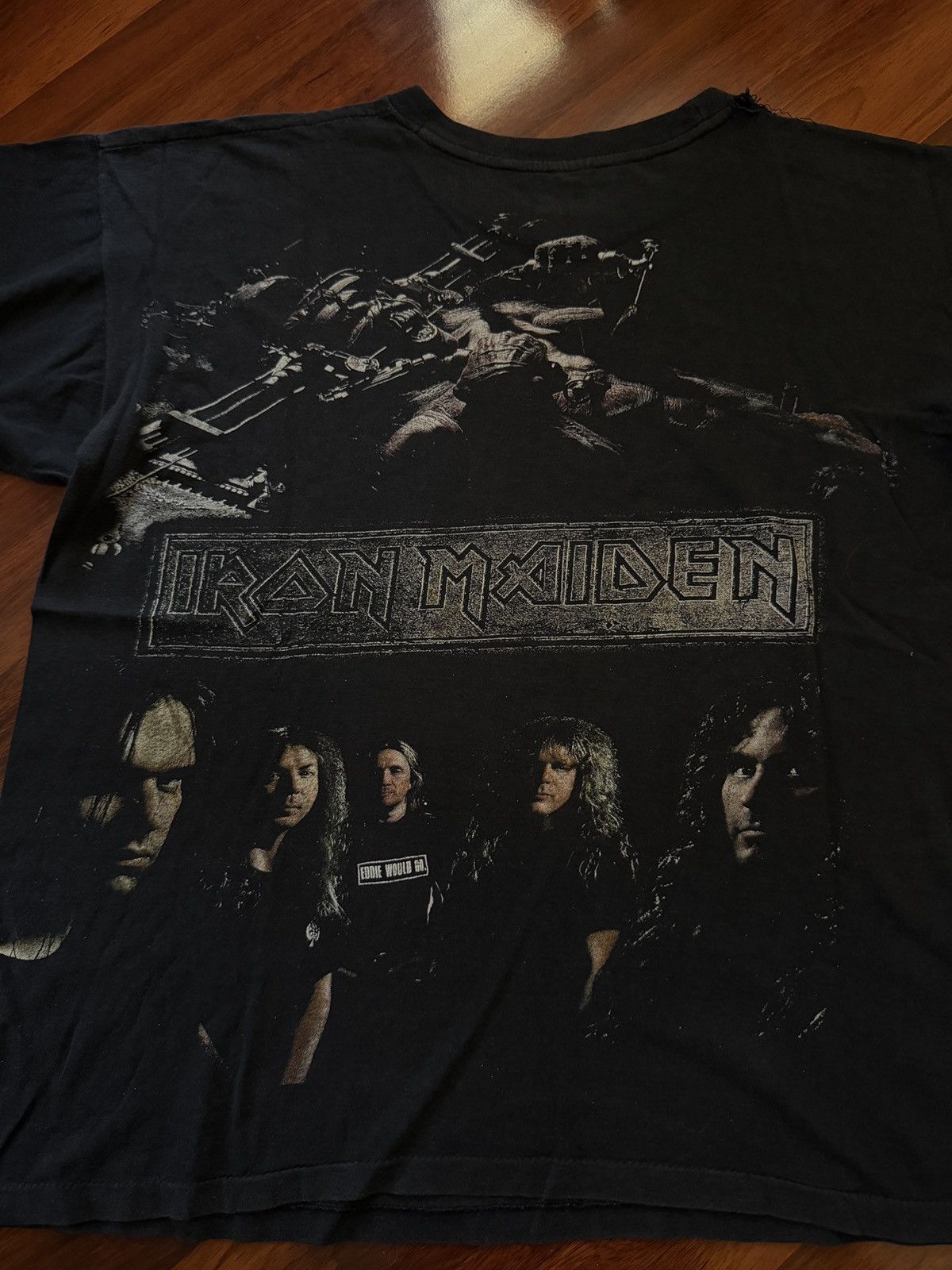 Iron Maiden Vintage 1995 Iron Maiden Double Sided Tee Shirt L Band Tees Size US L / EU 52-54 / 3 - 5 Thumbnail