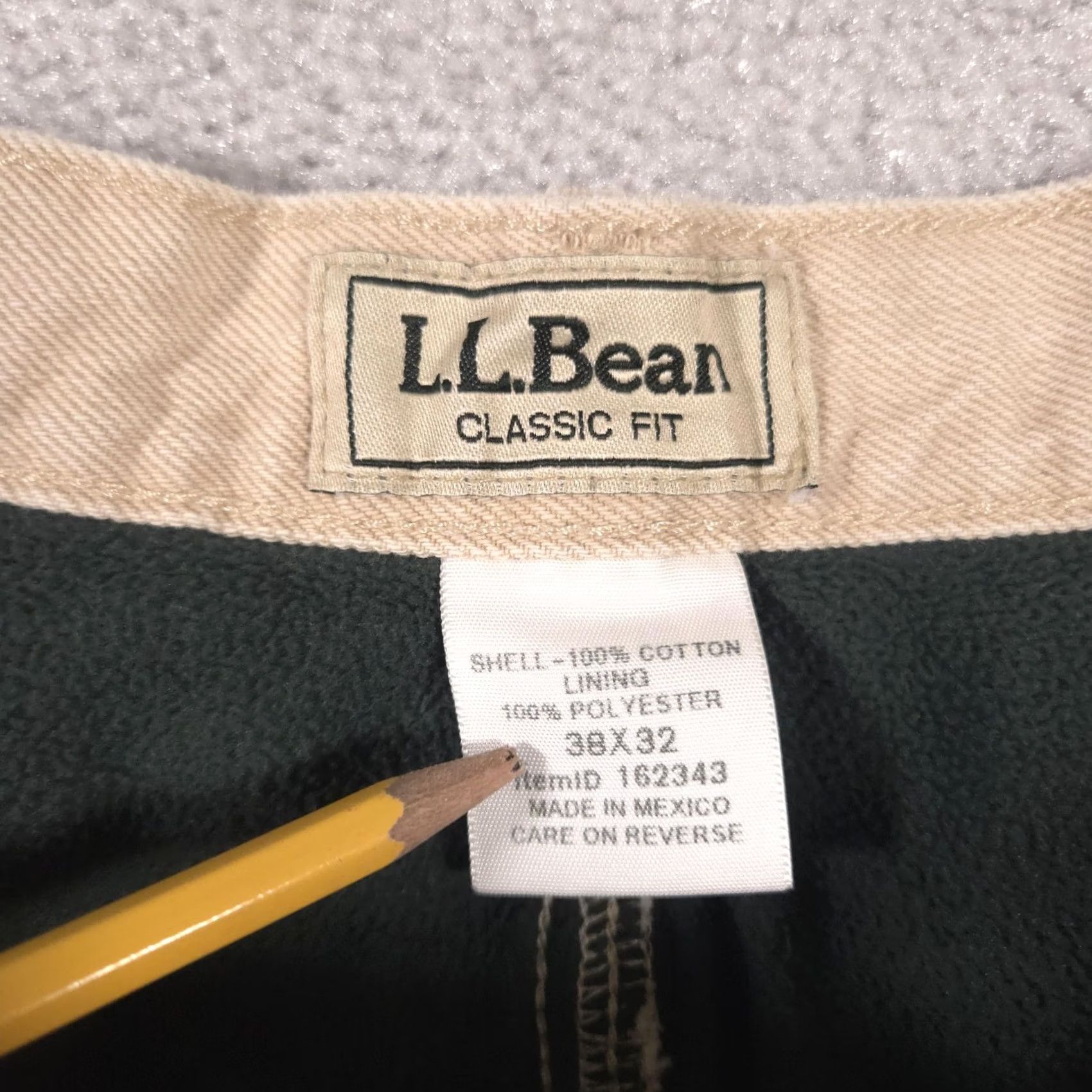 Vintage L.L.Bean Jeans Mens 38x32 Tan Classic Fit Fleece Lined Workwear Winter Warm Jeans Size US 38 / EU 54 - 6 Thumbnail
