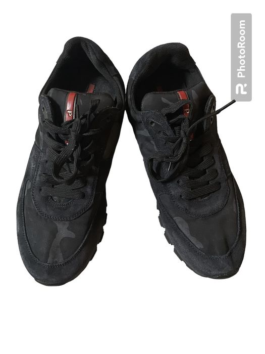 Prada runners camo black sale