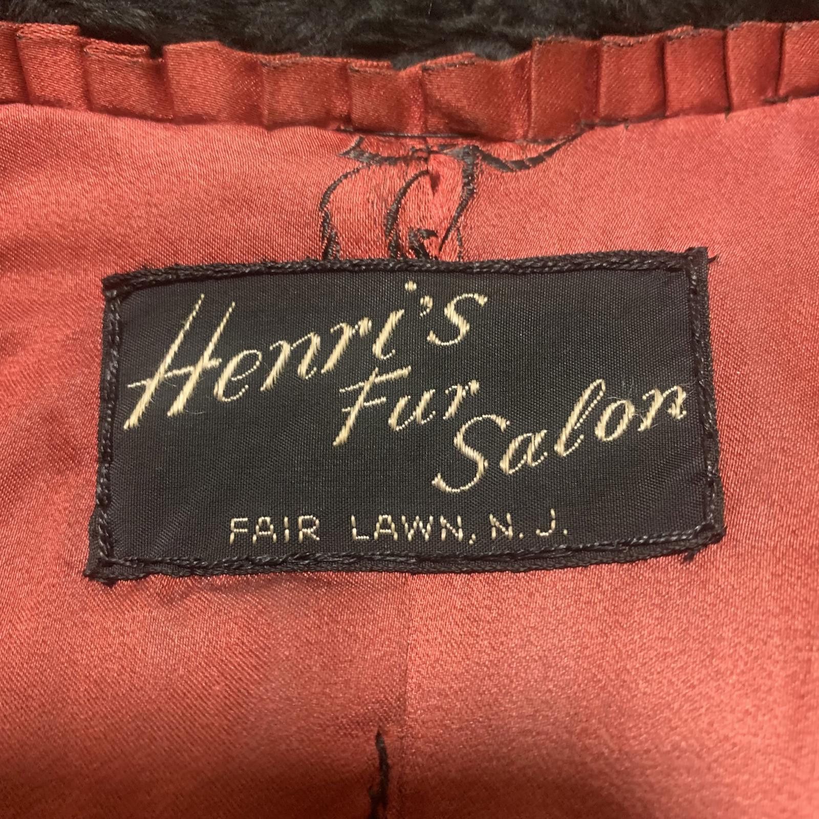 Other VTG Persian Lamb Mink Fur Coat Henri's Fur Salon NJ Size M / US 6-8 / IT 42-44 - 7 Thumbnail