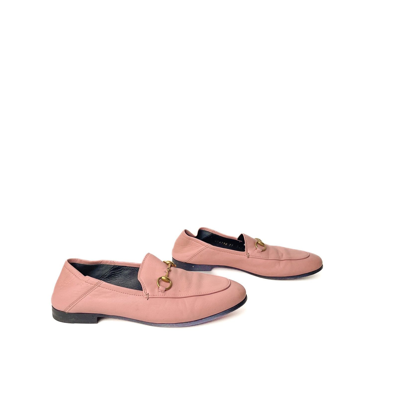 Gucci Gucci Brixton Leather Flats - Pink Size US 7 / IT 37 - 3 Thumbnail