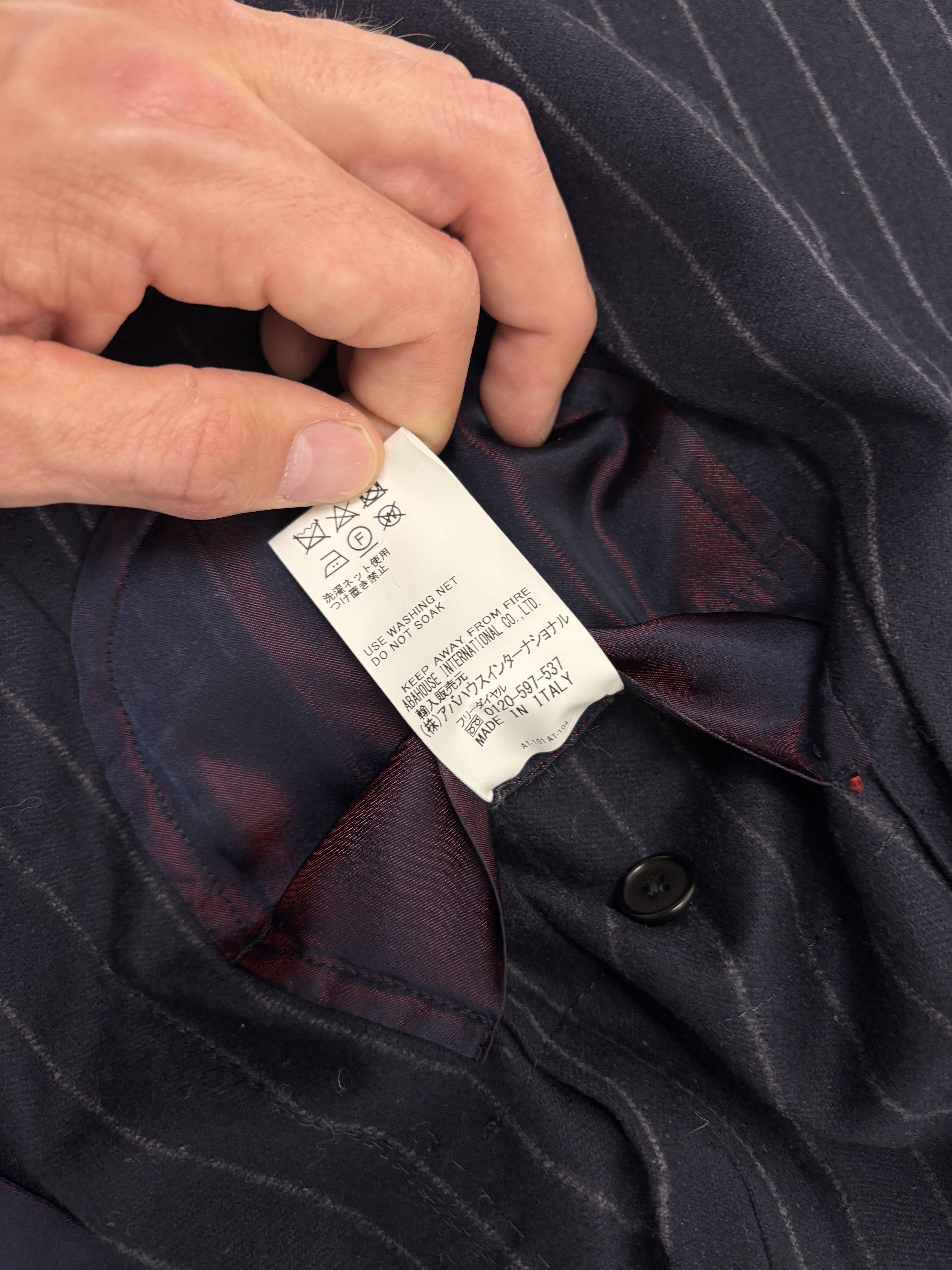 Japanese Brand Orbium DW Double Breasted Jacket Size 48R - 14 Thumbnail