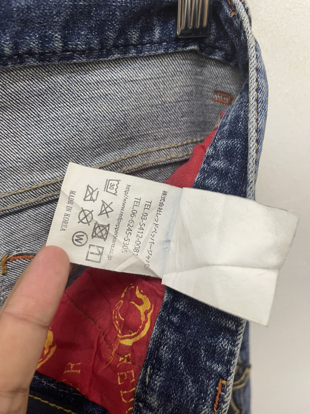 Japanese Brand Rare Vintage RED PEPPER Japan X Chrome Hearts Cross Patch Size US 26 / EU 42 - 12 Thumbnail