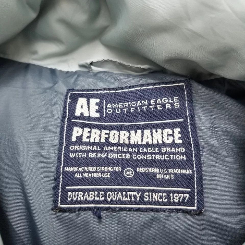 American Eagle Outfitters American Eagle Puffer Jacket Mens Medium Blue Pockets Snap Size US M / EU 48-50 / 2 - 6 Thumbnail