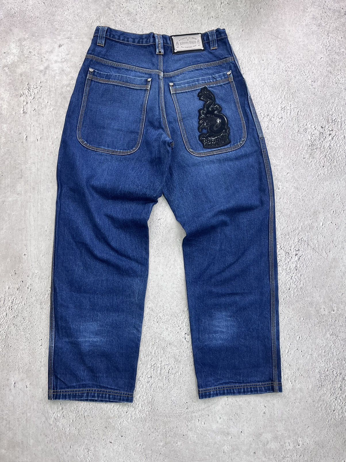 Rap Tees × Vintage 90's Johnny Blaze Method Man Cropped Baggy Jnco style Pants Size US 32 / EU 48 - 9 Thumbnail