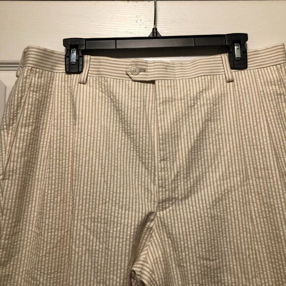 Other Alan lebow men's new cream 100%cotton pants size: 36/36 Size US 36 / EU 52 - 4 Thumbnail