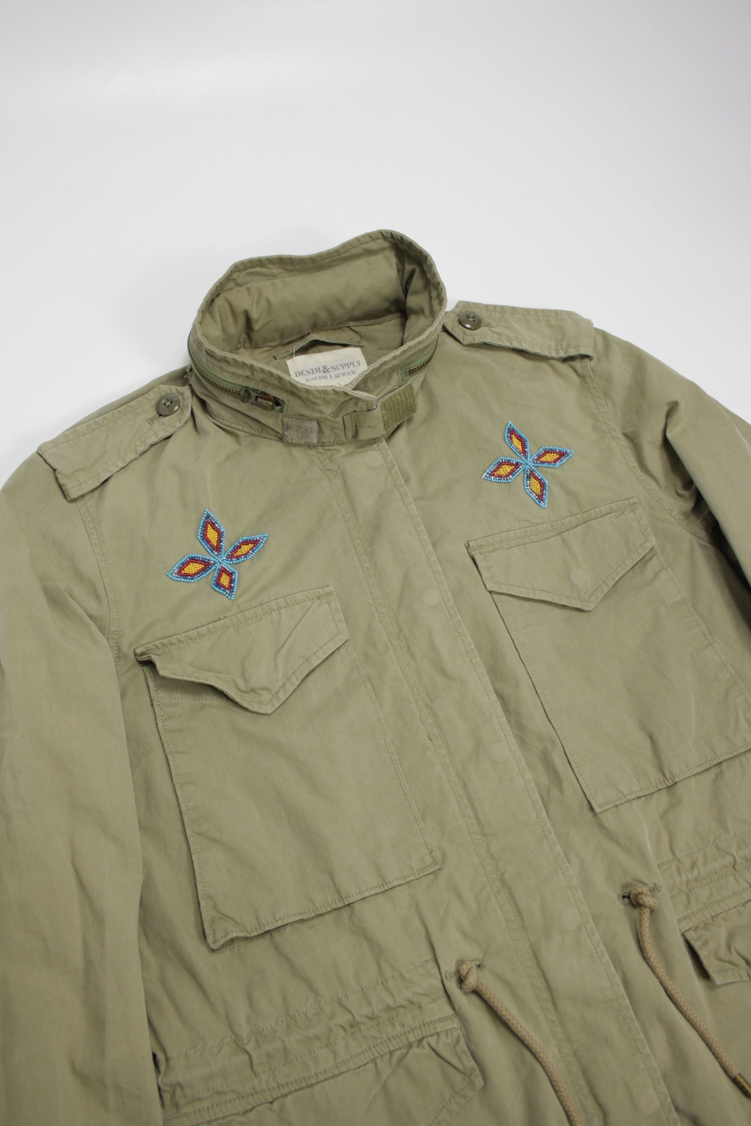 Polo Ralph Lauren × Vintage Polo Denim & Supply Beaded M6 Military Field Jacket Size M / US 6-8 / IT 42-44 - 2 Thumbnail