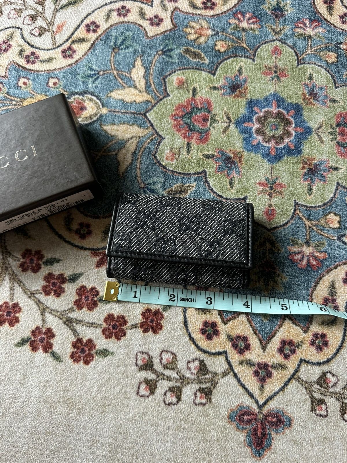Gucci New Gucci P. Chiavi Keychain Case Denim GG Size ONE SIZE - 13 Thumbnail