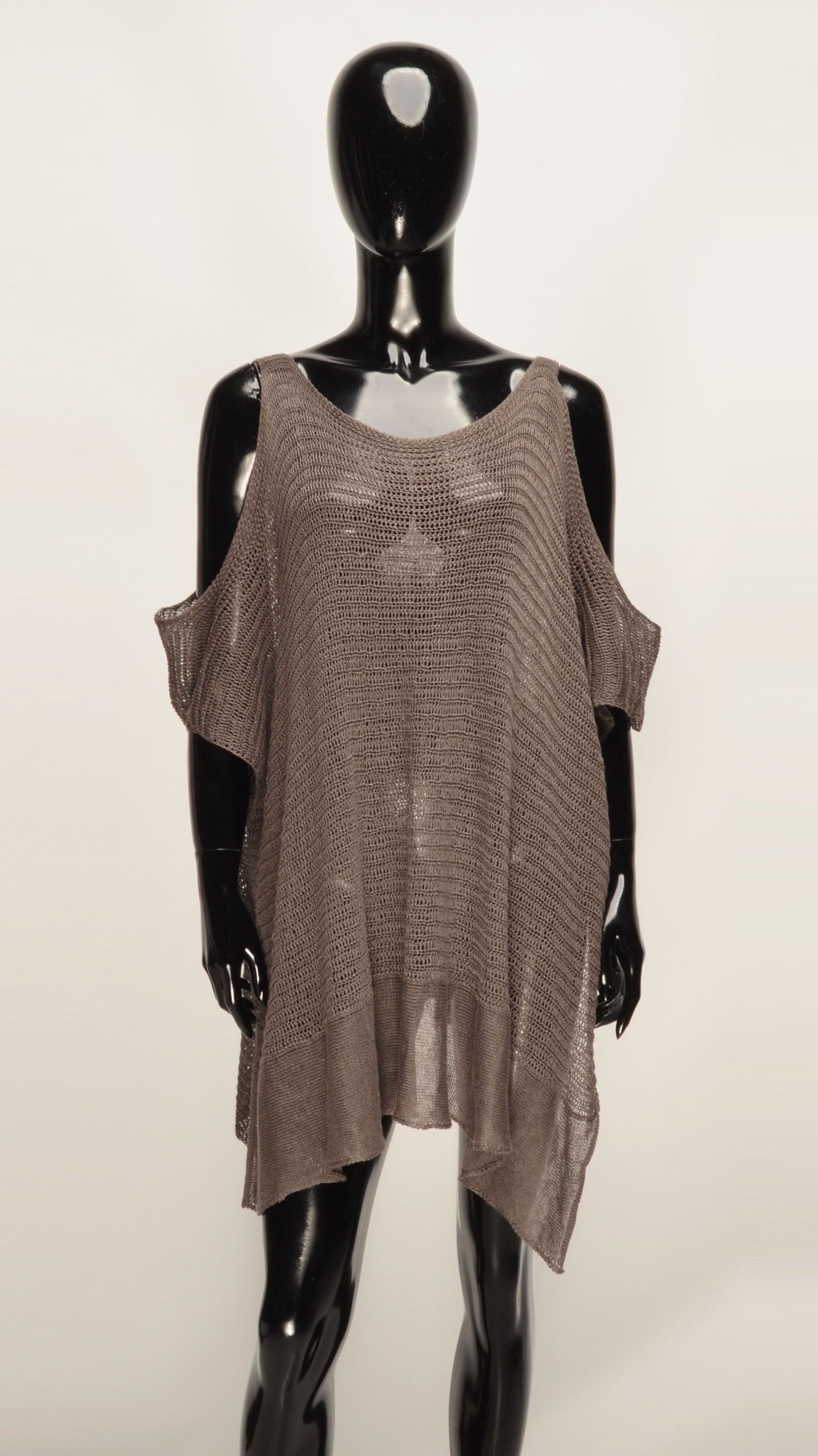 Sarah Pacini Sarah Pacini Avant Garde Fishnet Open Knit Tunic Size ONE SIZE - 1 Thumbnail