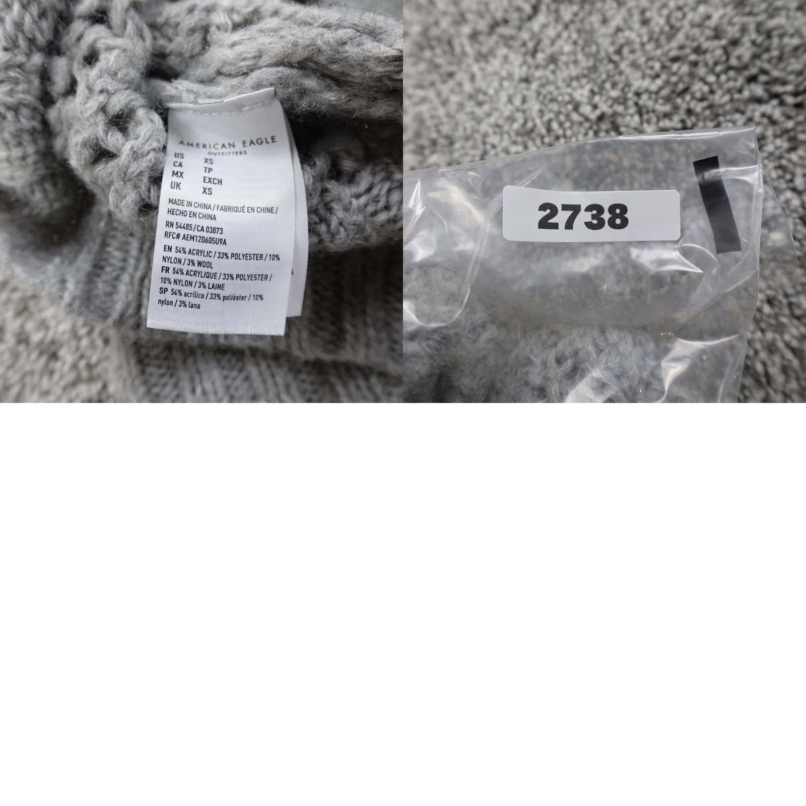 American Eagle Outfitters American Eagle Cardigan Womens XS Gray Open-Knit V-Neck Sweater Casual Preppy AE Size XS / US 0-2 / IT 36-38 - 8 Thumbnail