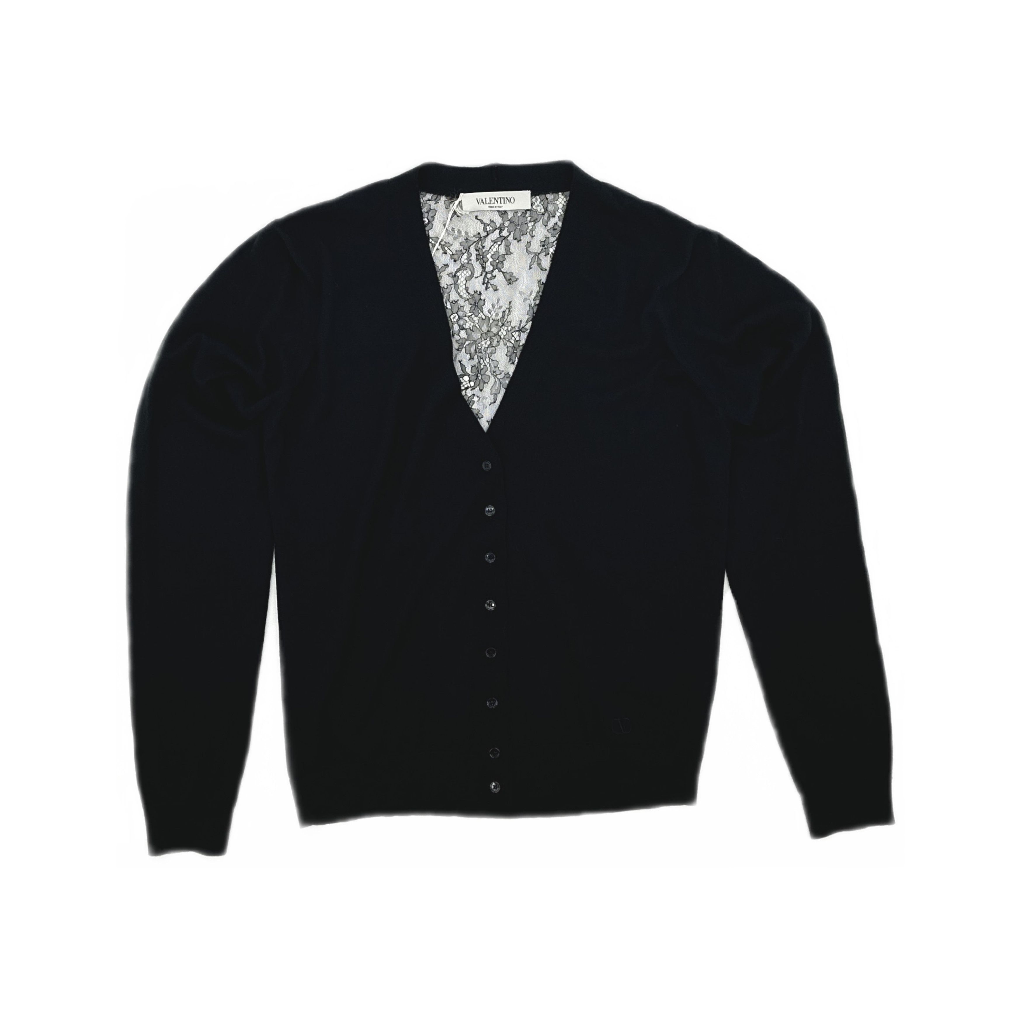 Valentino Valentino Lace Panel Cardigan Size L Size US L / EU 52-54 / 3 - 1 Thumbnail