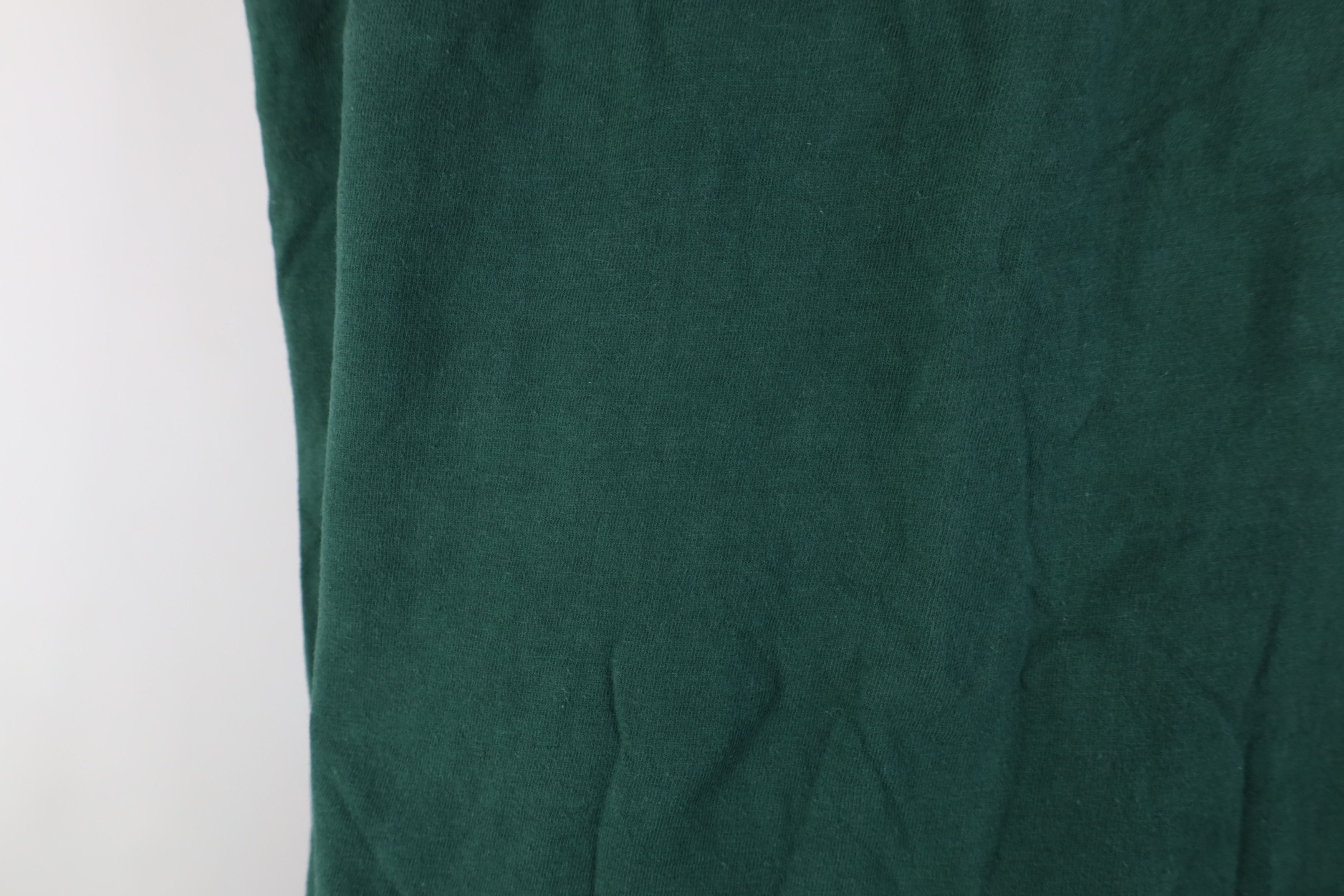 Vintage Vintage 70s Streetwear Blank Ringer T-Shirt Green Cotton USA Size US L / EU 52-54 / 3 - 9 Thumbnail