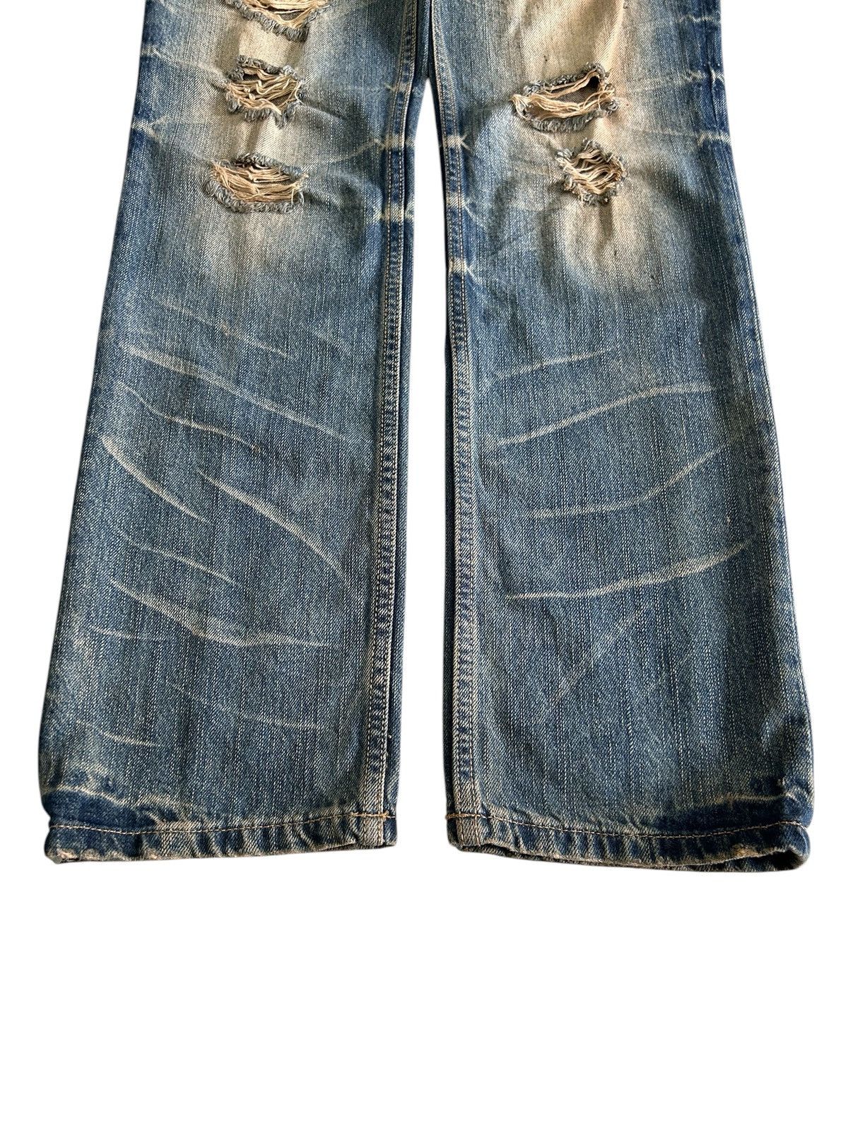 Japanese Brand Vintage Japanese Denim Distressed Mud Wash Jeans Size US 32 / EU 48 - 7 Thumbnail