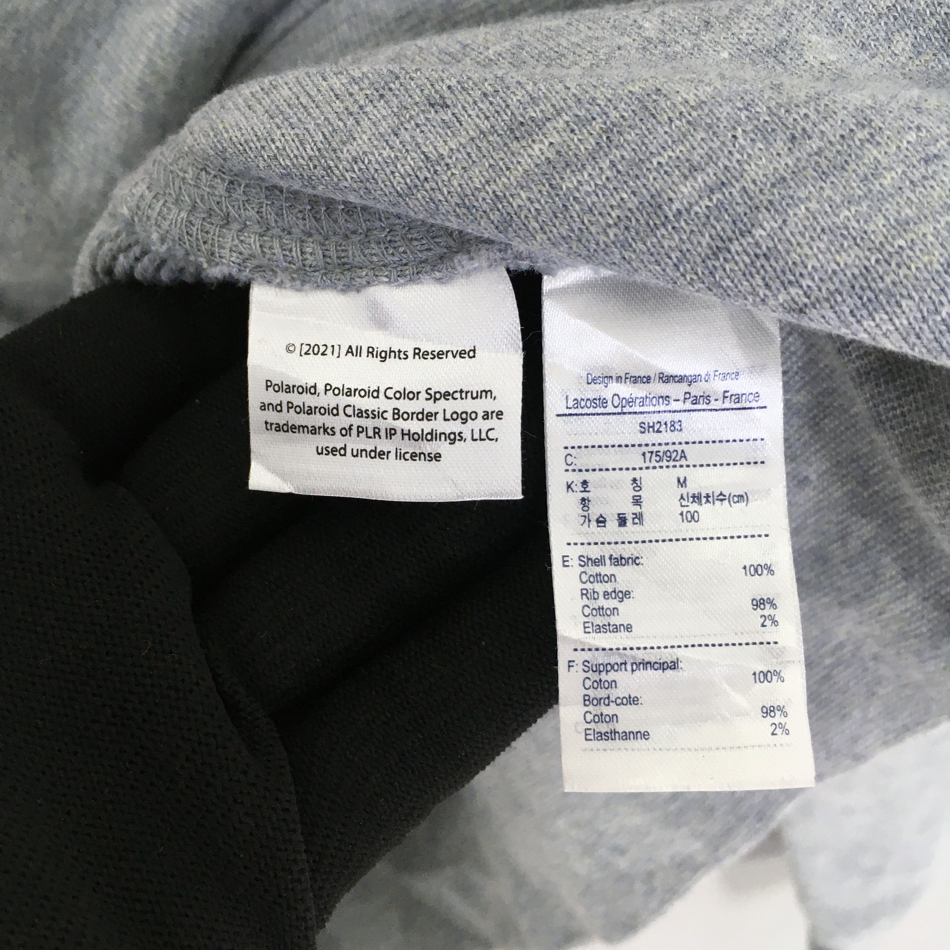 Lacoste Lacoste x Polaroid Gray Sweatshirt Medium big logo Size US M / EU 48-50 / 2 - 6 Thumbnail