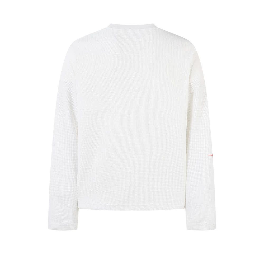 Japanese Brand Men's casual loose round neck cross print long sleeves Size US M / EU 48-50 / 2 - 2 Thumbnail