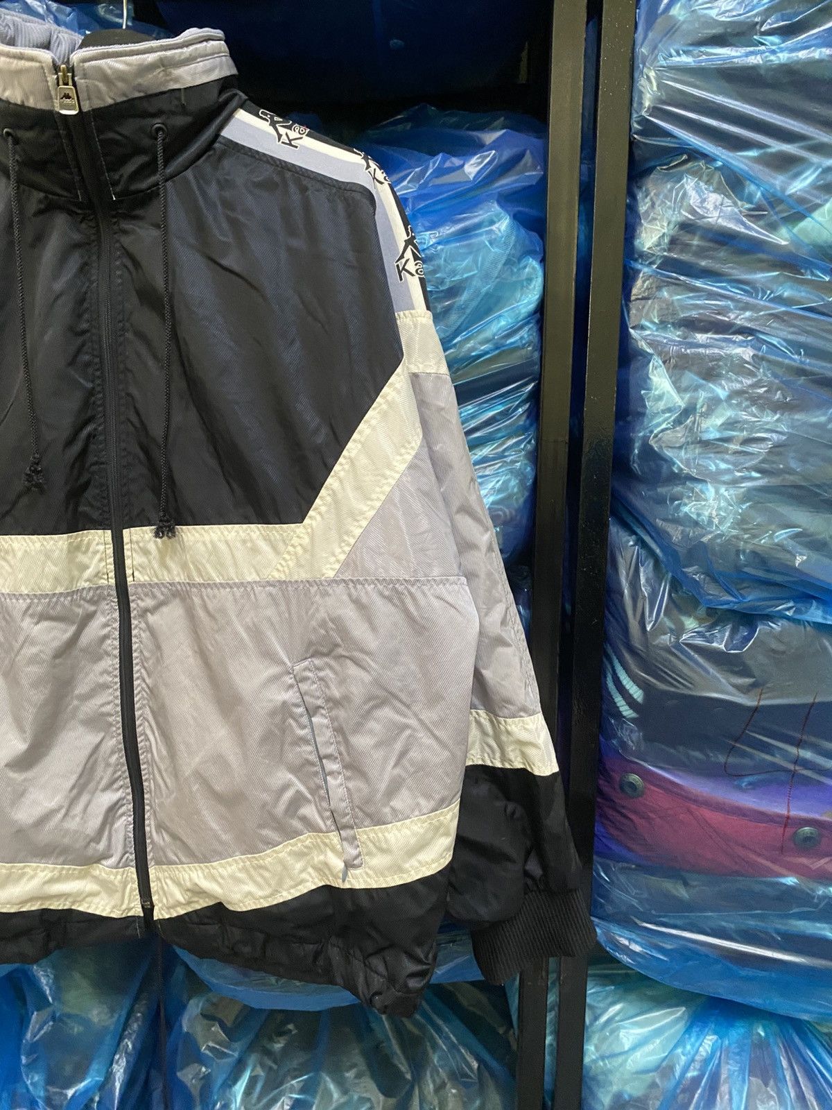 Kappa Vintage Kappa x Juventus Windbreaker Jacket - Black/Grey Size US M / EU 48-50 / 2 - 4 Thumbnail