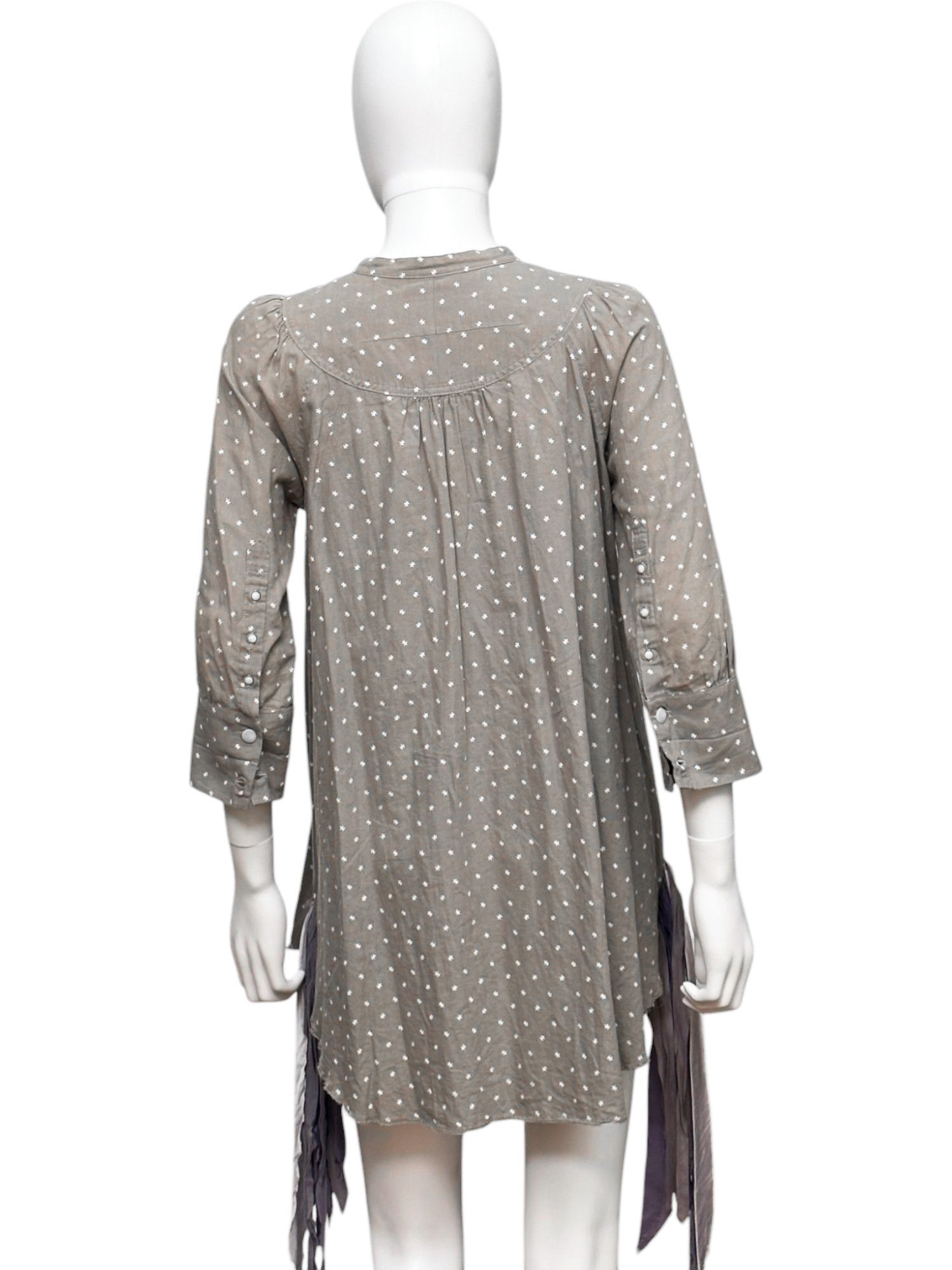 Undercover S/S 2012 Fringe Pois Grey Shirt Size XS / US 0-2 / IT 36-38 - 3 Thumbnail