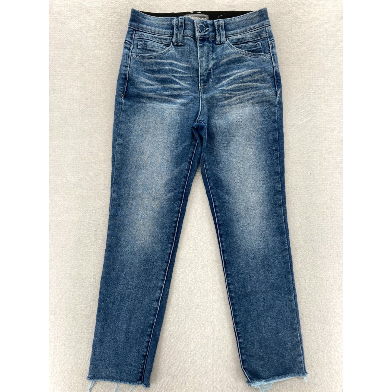 Vintage Democracy Jeans Ab Technology Women's 6 Ankle Skinny Medium Blue Stretch Denim Jeans Size 28" / US 6 / IT 42 - 2 Thumbnail