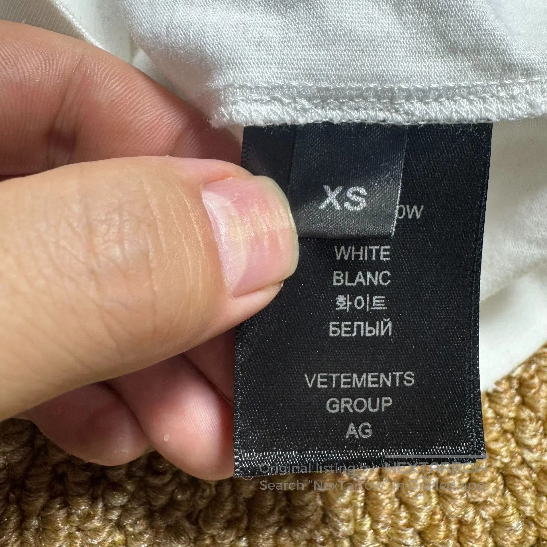 Vetements VETEMENTS 2023SS White Short. Size US XS / EU 42 / 0 - 5 Thumbnail