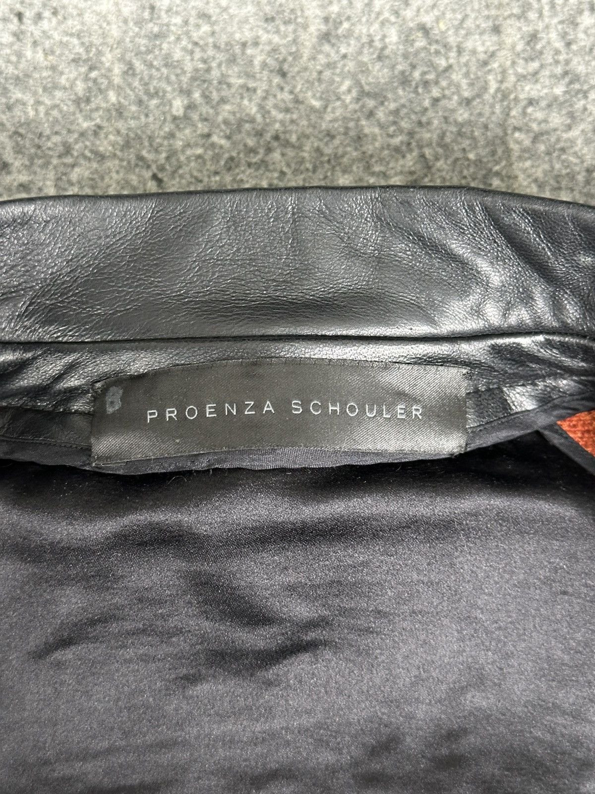 Proenza Schouler Proenza Schouler - Leather Trimmed Tweed Canvas Jacket Size XS / US 0-2 / IT 36-38 - 14 Thumbnail