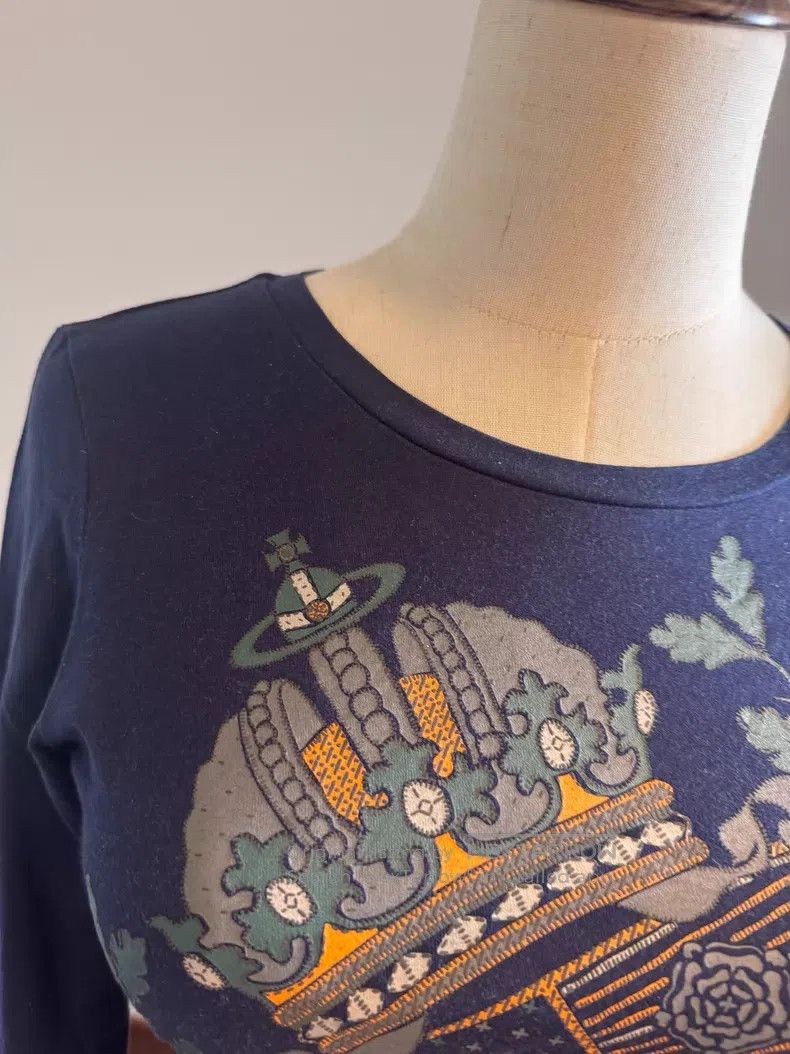 Vivienne Westwood Vivienne Westwood Navy Blue Y2K Long Sleeve T-Shirt Underw Size S / US 4 / IT 40 - 3 Thumbnail
