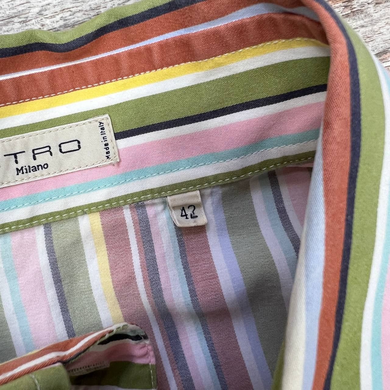 Etro ETRO MILANO Multicolor Stripe Long Sleeve Blouse Shirt Size M / US 6-8 / IT 42-44 - 11 Thumbnail