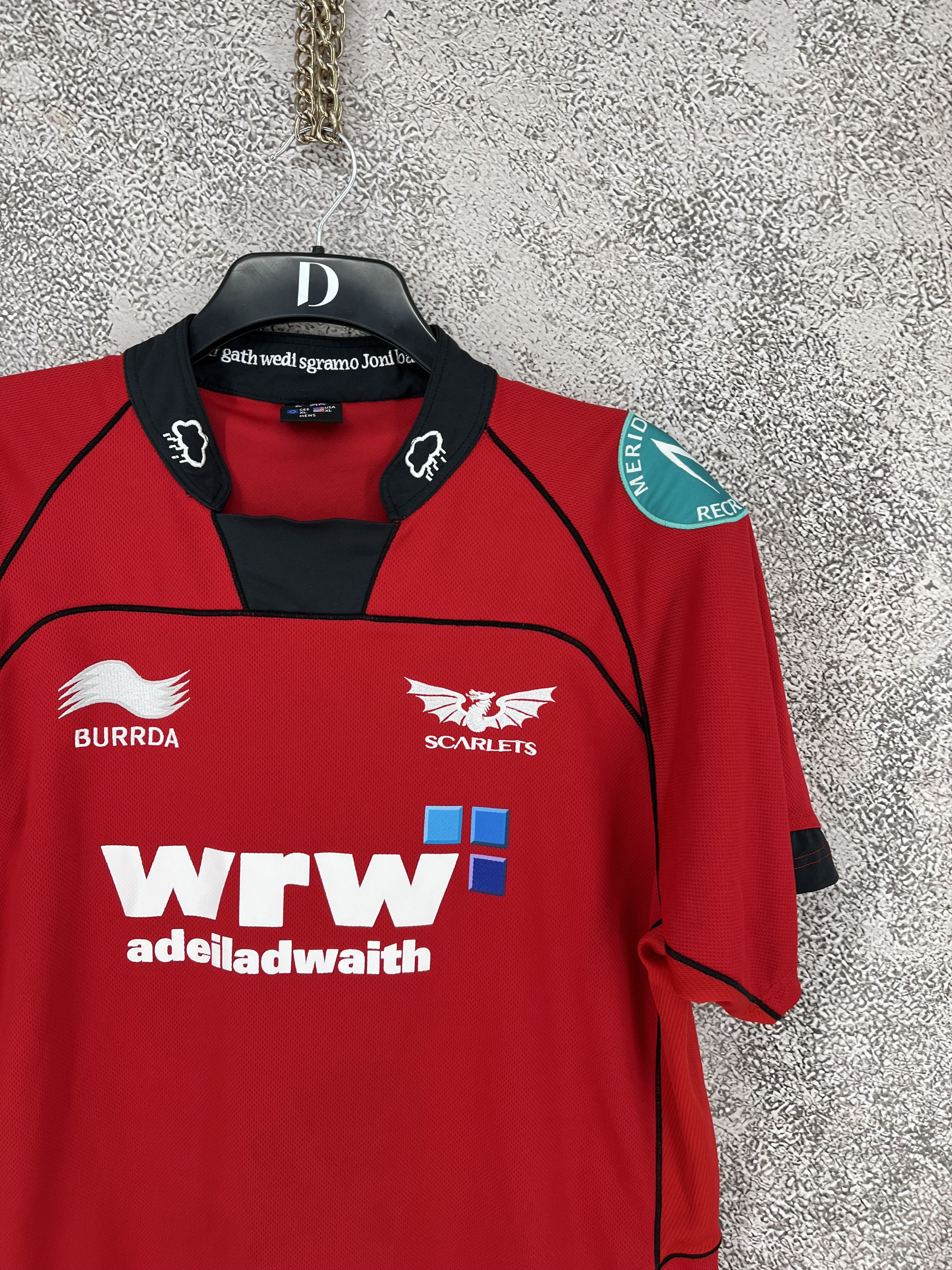 Vintage Llanelli Scarlets Rugby Home Shirt 2007/2008 - Kooga Size XL Size US XL / EU 56 / 4 - 5 Thumbnail