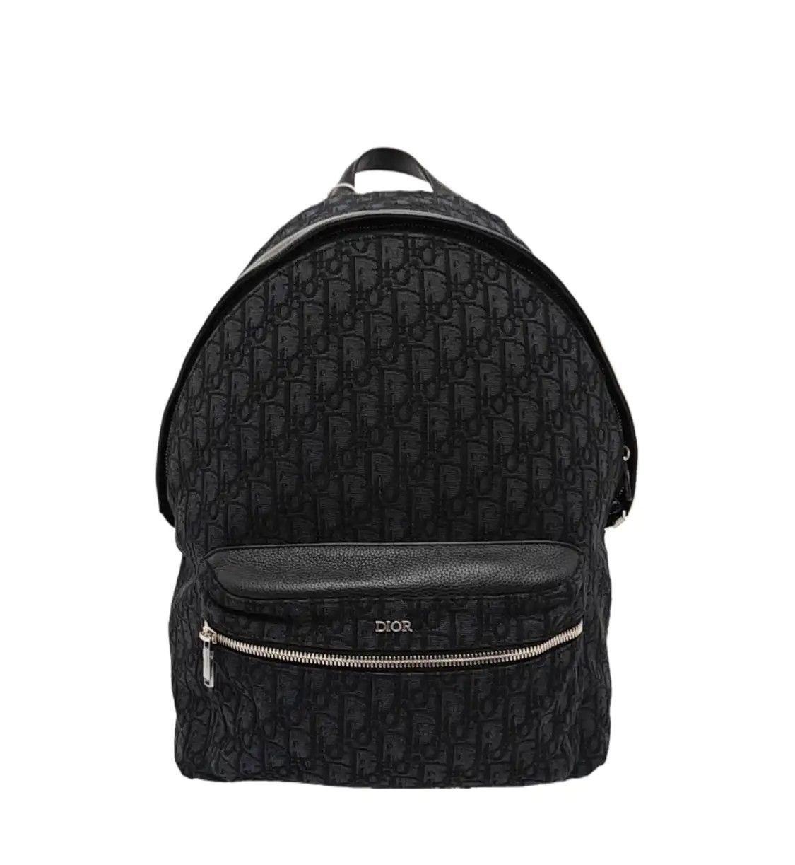 Dior DIOR Rider black canvas oblique jacquard backpack  display picture 2