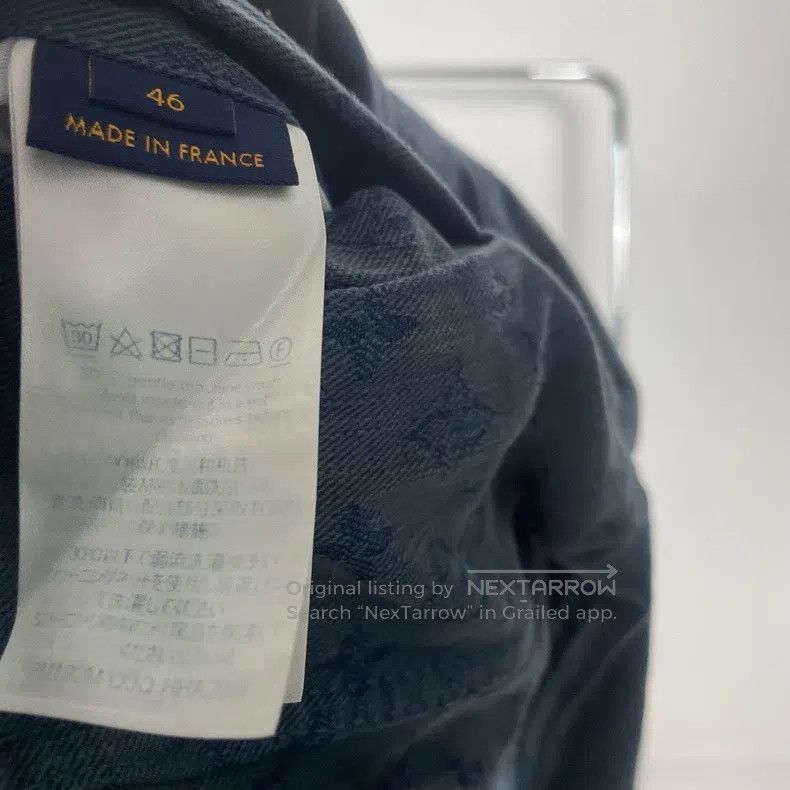 Louis Vuitton Louis Vuitton Blue full-print denim jacket Size US S / EU 44-46 / 1 - 5 Thumbnail