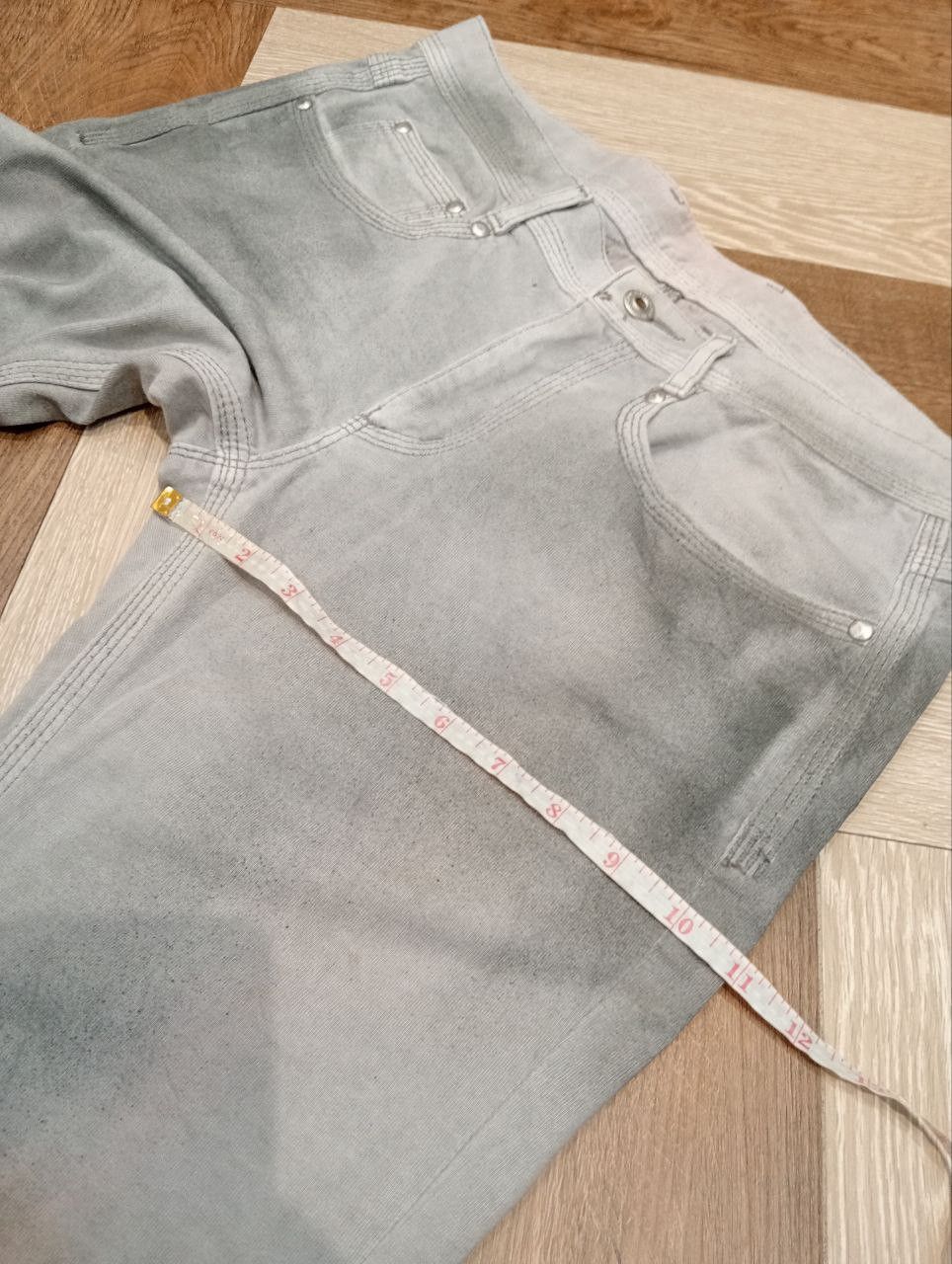Neil Barrett BLACKBARRETT BY NEIL BARRETT LIGHT GRAY ACID JEANS Size US 33 - 19 Thumbnail