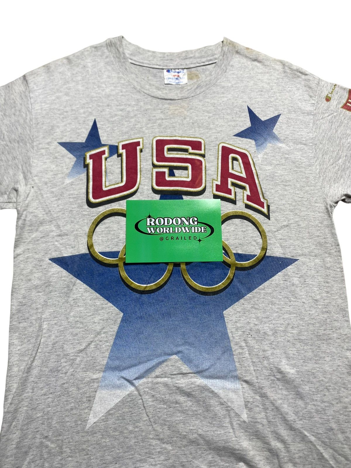 Other VINTAGE CHAMPION USA OLYMPIC ATLANTA TEE Size US L / EU 52-54 / 3 - 2 Thumbnail