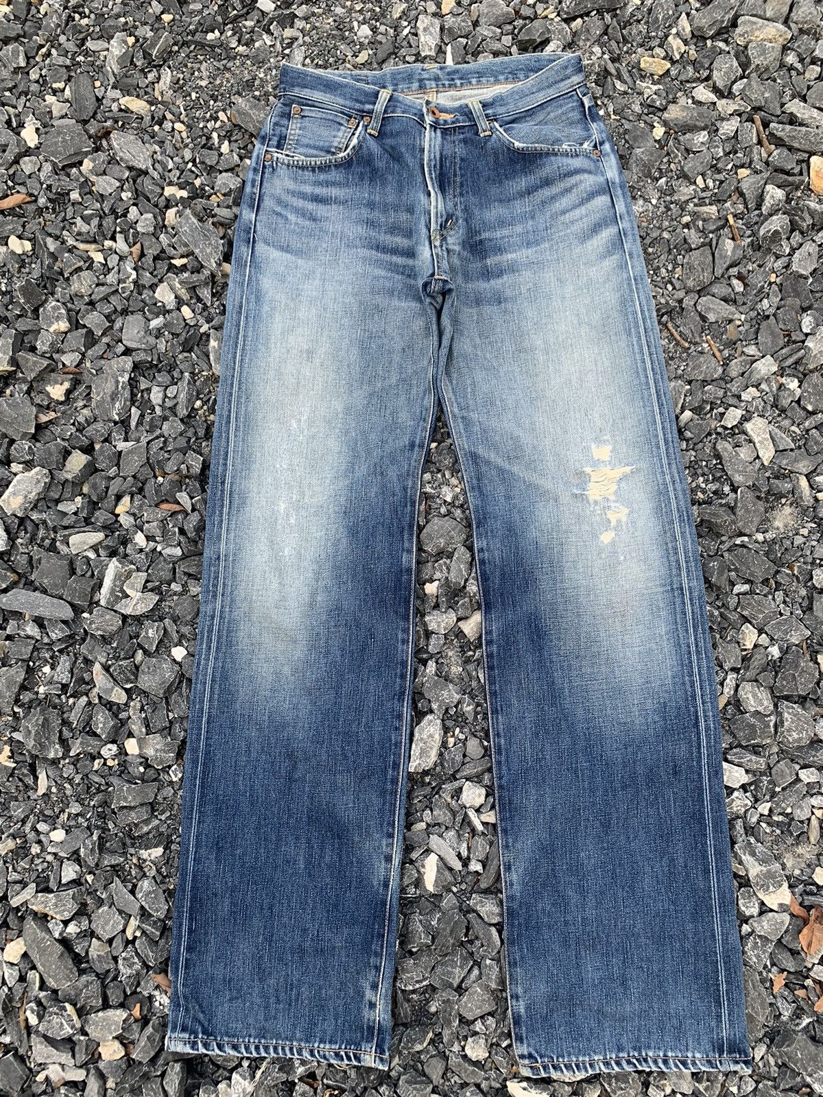 Kapital VINTAGE EDWIN 505X SELVEDGE JAPANESE DISTRESSED DENIM Size US 31 - 1 Thumbnail