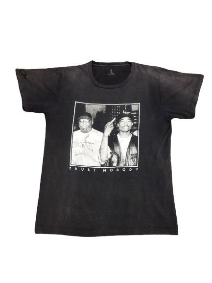 Band Tees × Rap Tees Distressed Tupac And Biggie Rap Tee Size US L / EU 52-54 / 3 - 1 Thumbnail