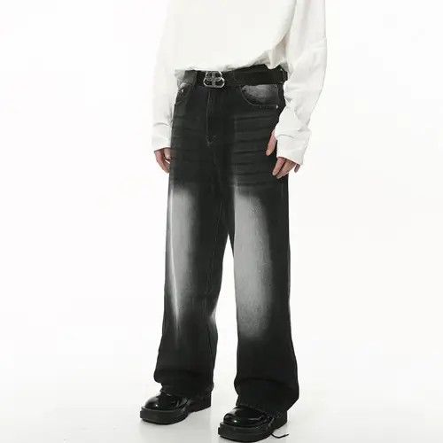 Jean × Vintage Loose wide-leg vintage distressed jeans y2k pants Size US 30 / EU 46 - 1 Thumbnail