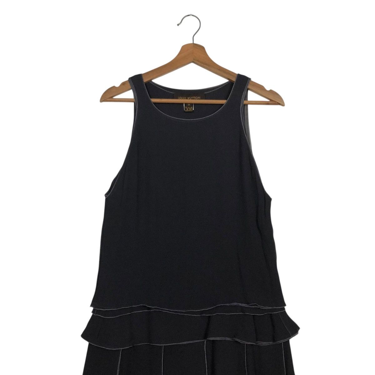 Louis Vuitton 🔥SILK MID-LENGTH DRESS LOUIS VUITTON METALLIC Size XS / US 0-2 / IT 36-38 - 6 Thumbnail